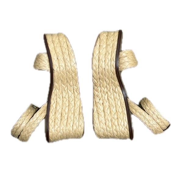 Michael Michael Kors Sandra Straw Platform Sandals - Picture 4 of 13